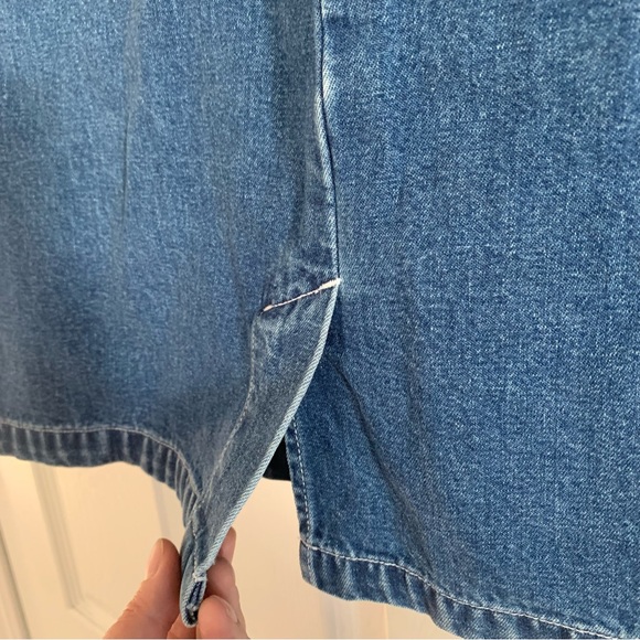 Eddie Bower 100% Cotton Denim Jean Skirt - Picture 6 of 10